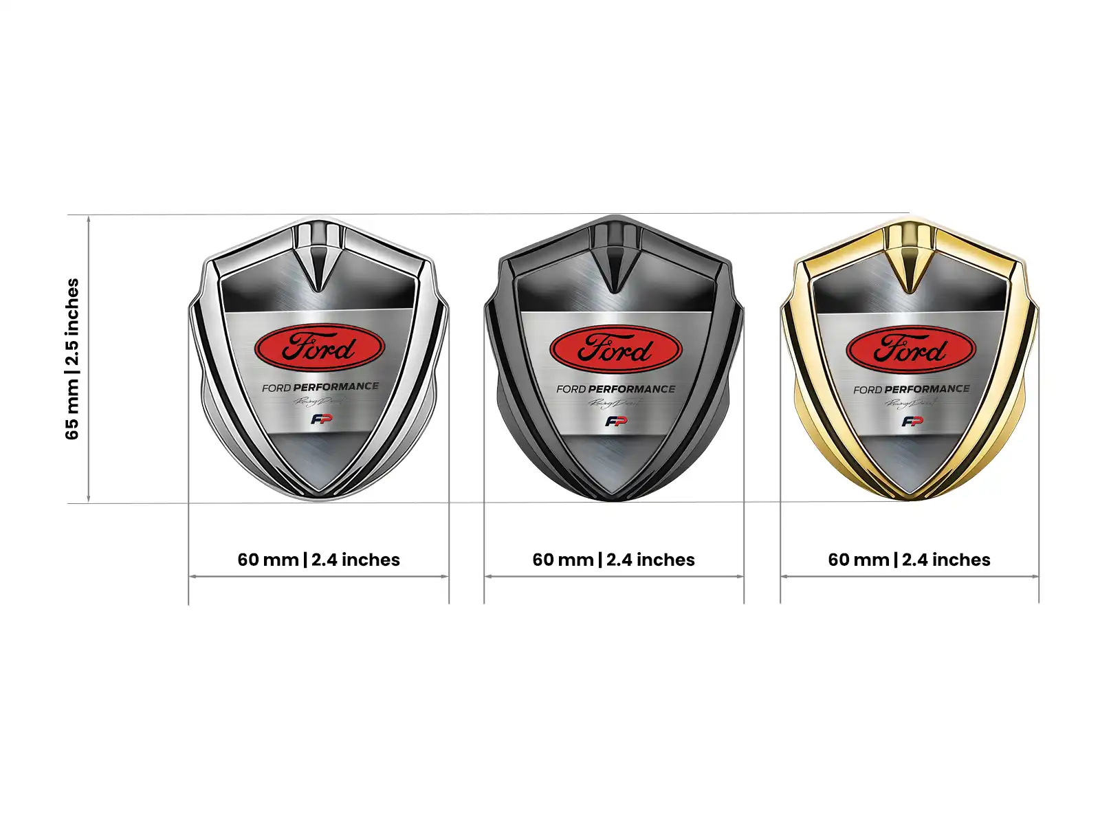 Ford Metall Emblem Abzeichen Tuning Stil Glänzend
